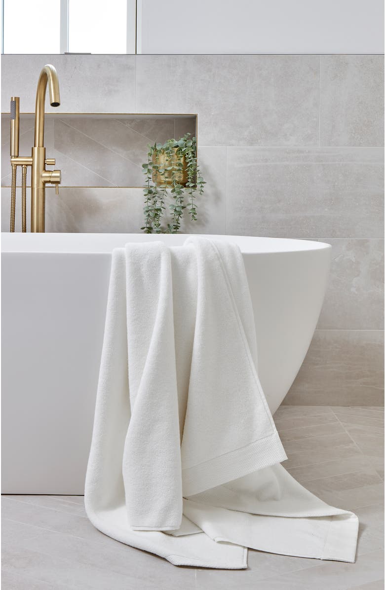 CHRISTY Luxe Heavyweight 100% Turkish Cotton Bath Towels, Alternate, color, White
