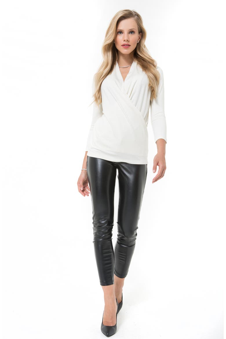 Pure Maternity/Nursing Top, Alternate, color, ECRU
