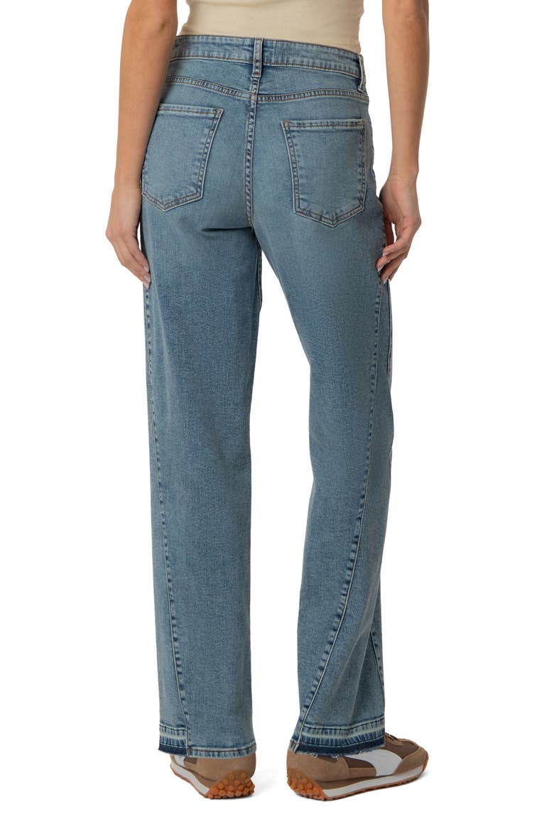 Kelly Released Hem High Waist Kick Flare Jeans, Alternate, color, DISPLAY