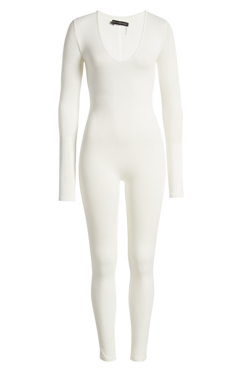Naked Wardrobe All Body Long Sleeve Catsuit, Alternate, color,