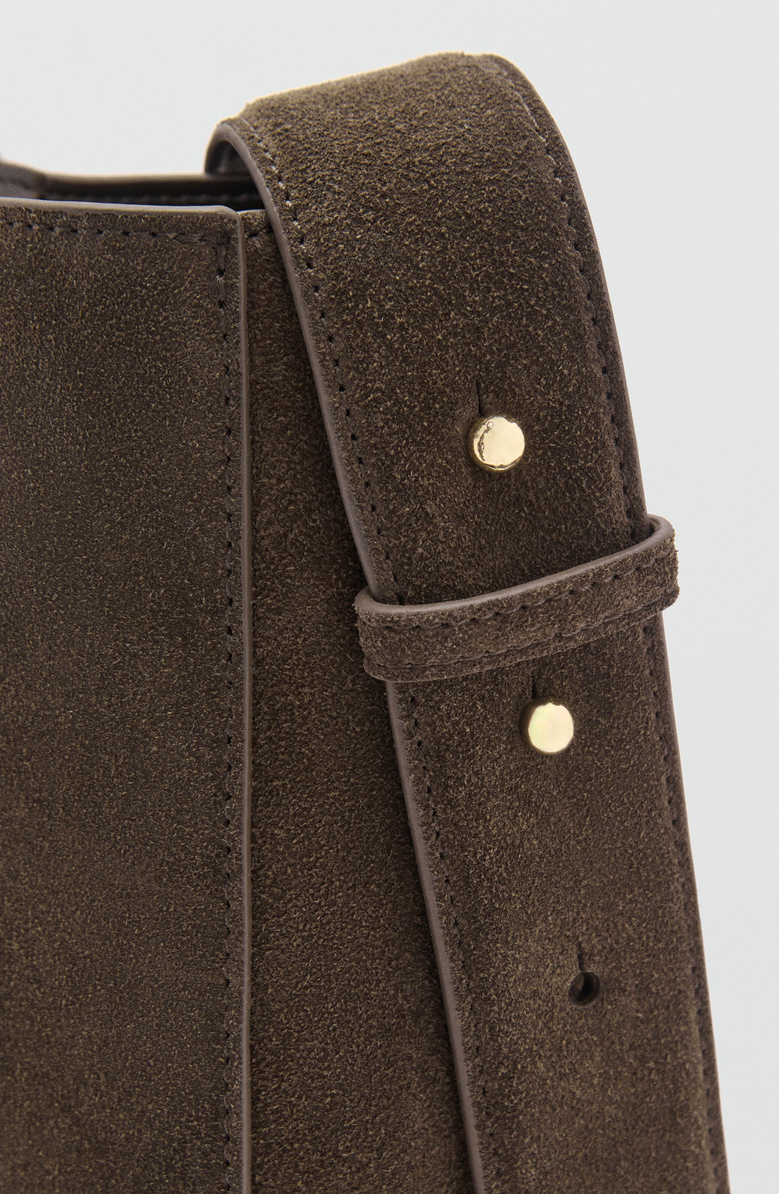 MANGO Suede Shoulder Bag, Alternate, color, 