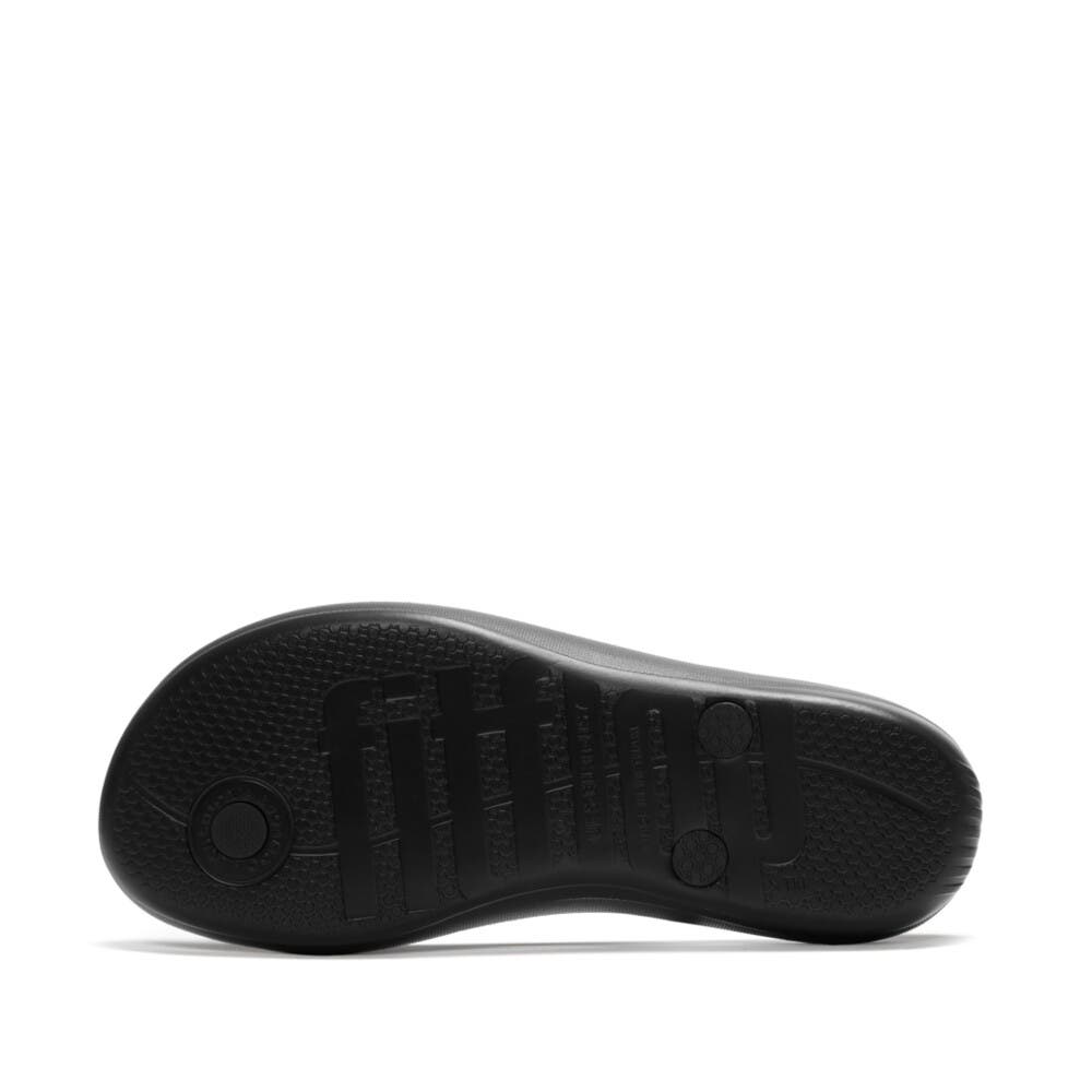 FitFlop Iqushion Glossy Flip-Flops, Alternate, color, Black