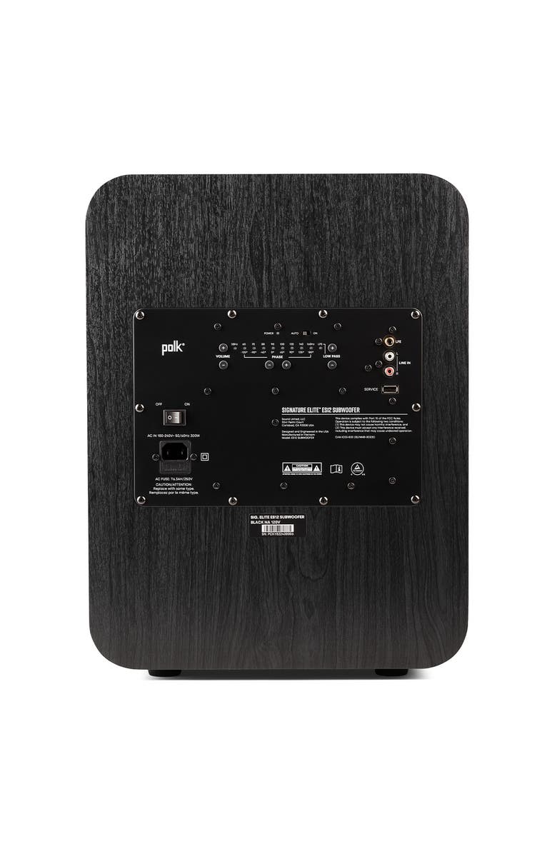 Polk Audio ES12 12" Signature Elite Subwoofer, Alternate, color, Black