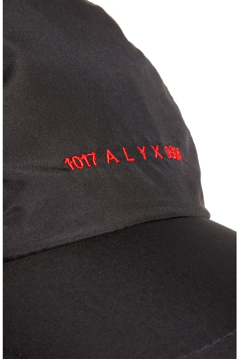 Embroidered Nylon Baseball Cap (Nordstrom Exclusive), Alternate, color, BLACK