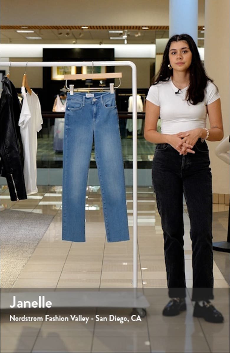 Le High Waist Straight Leg Jeans, sales video thumbnail