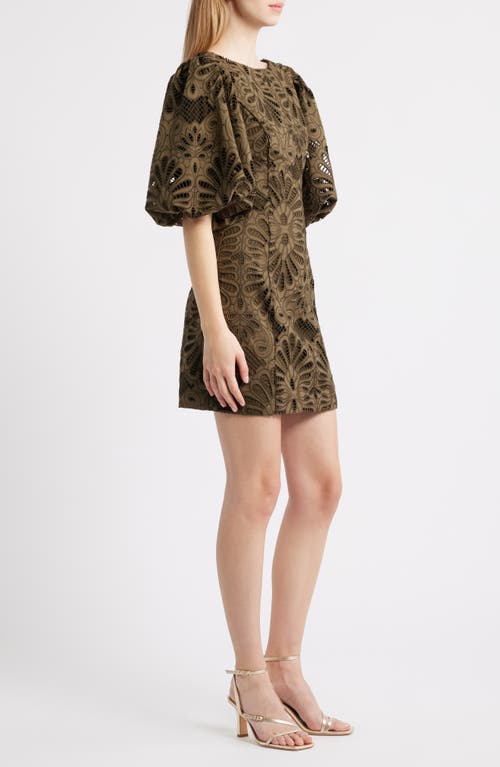 Ciebon Kesia Floral Embroidered Paisley Minidress In Multi