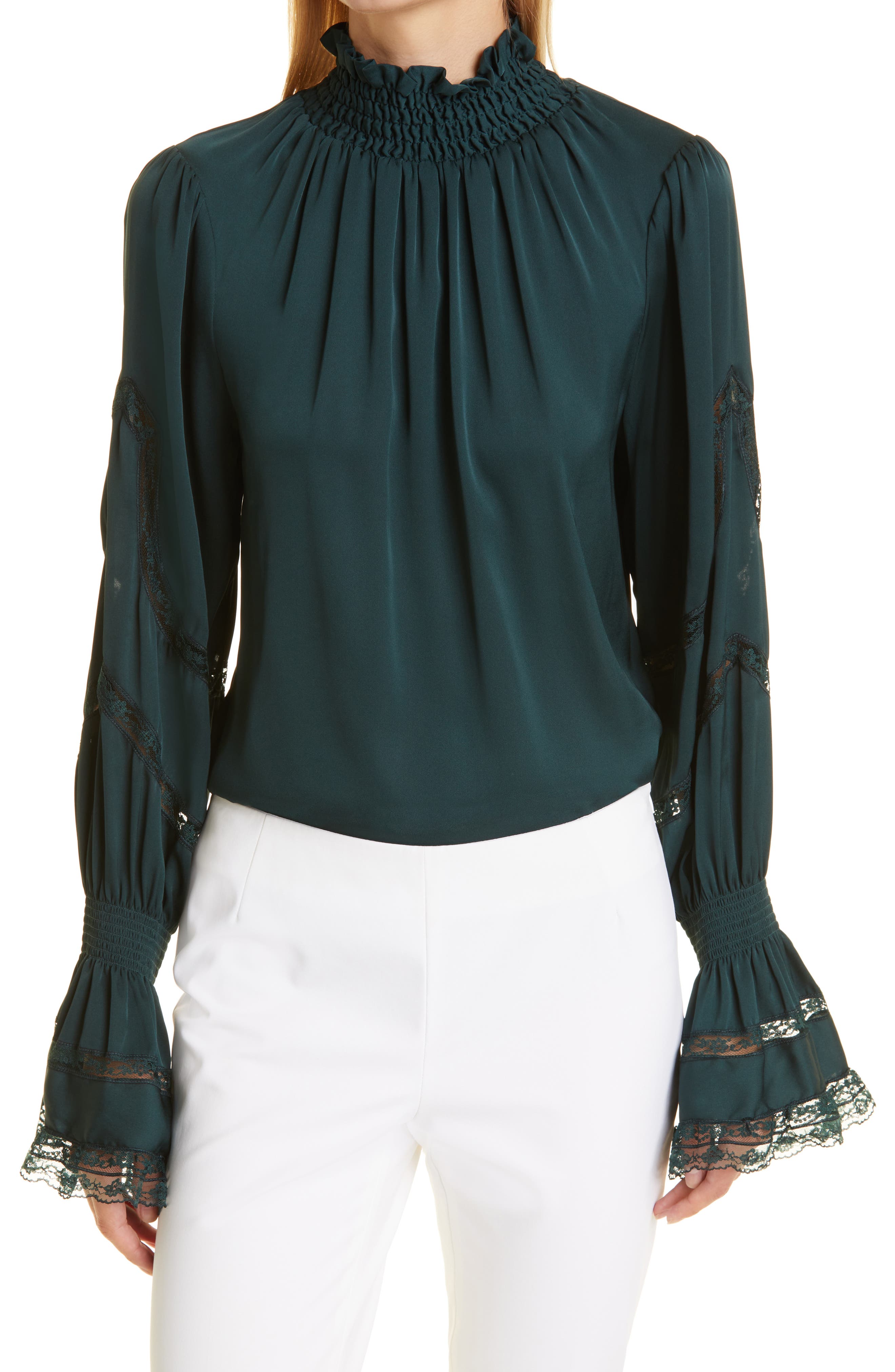 Elsie Stretch Silk Blouse