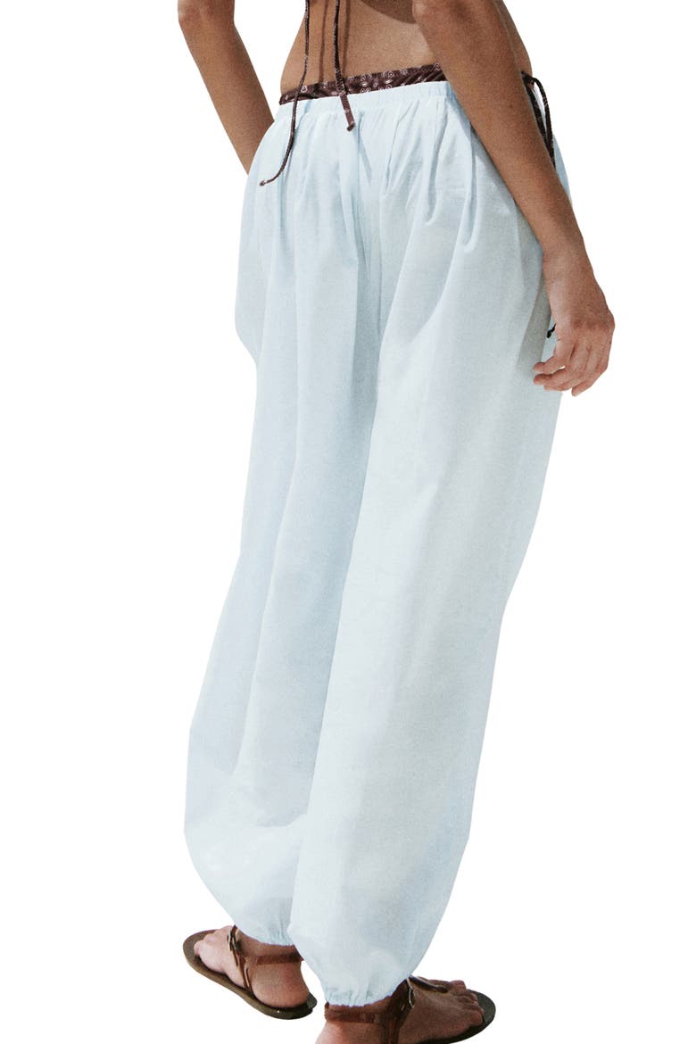Cotton Balloon Pants, Alternate, color, SKY BLUE