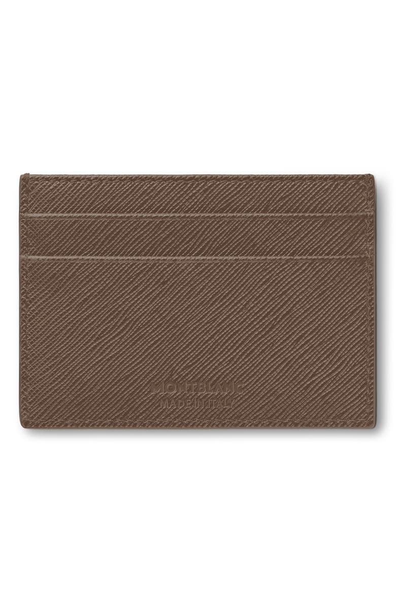 Montblanc Sartorial Leather Card Holder, Alternate, color, 