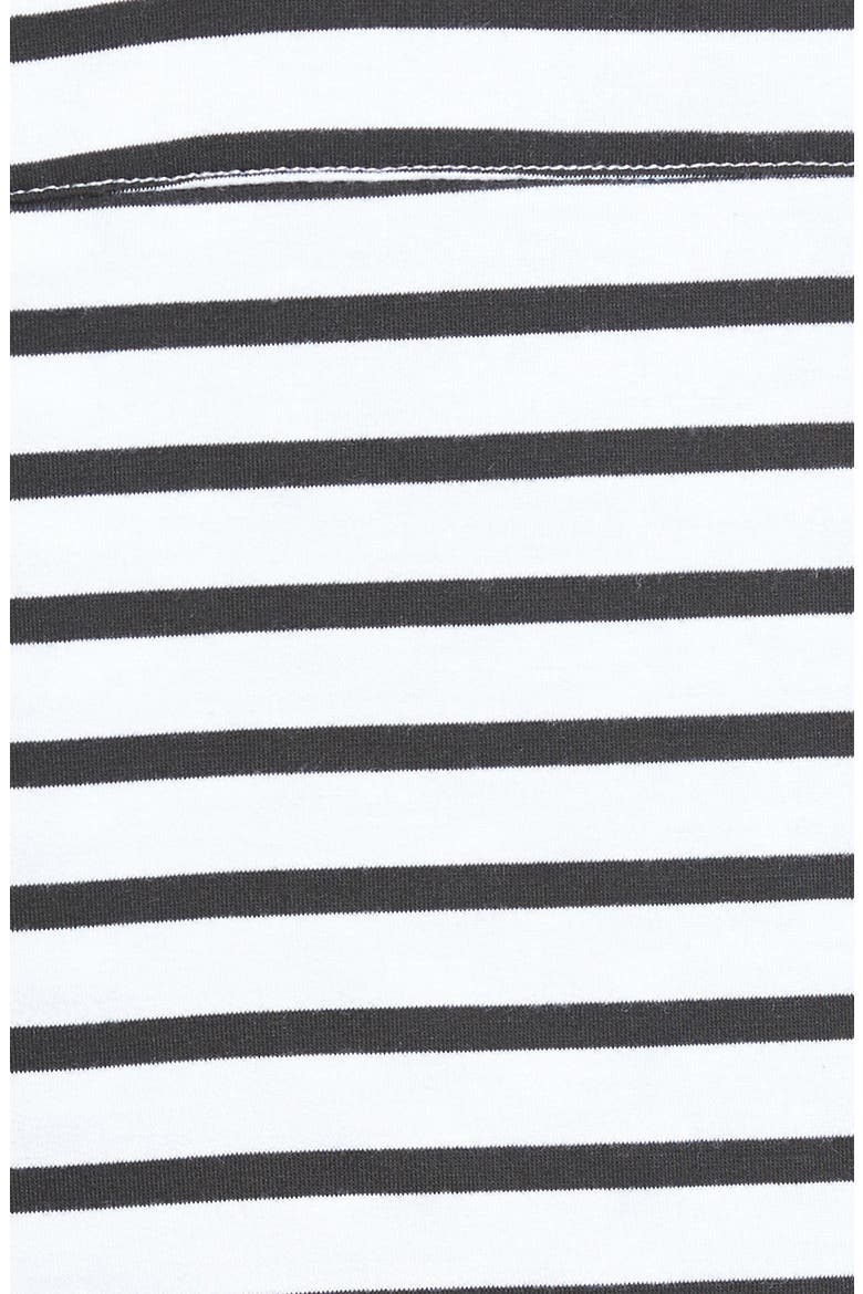 Knit Shift Dress, Alternate, color, WHITE- BLACK STRIPE