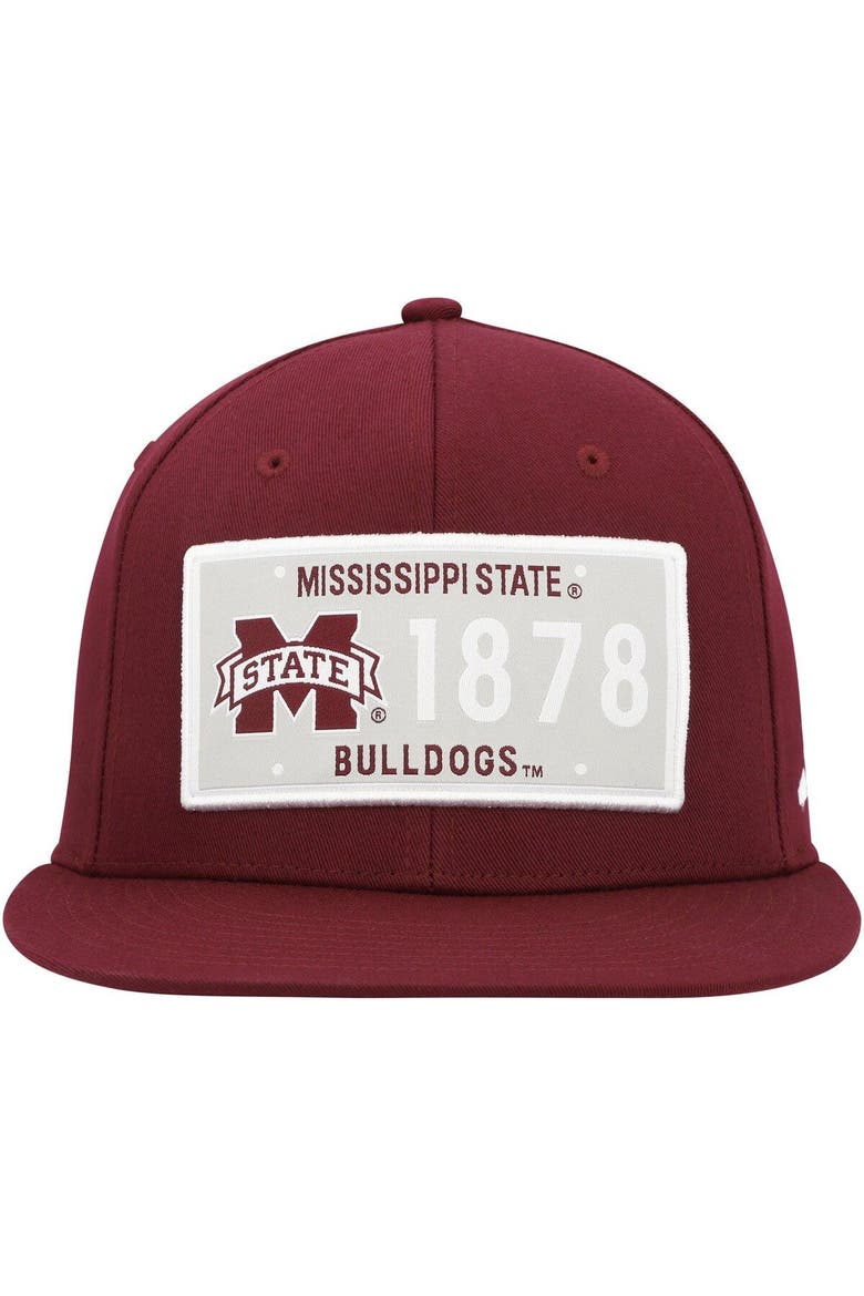 Men's adidas  Maroon Mississippi State Bulldogs Established Snapback Hat, Alternate, color, Maroon