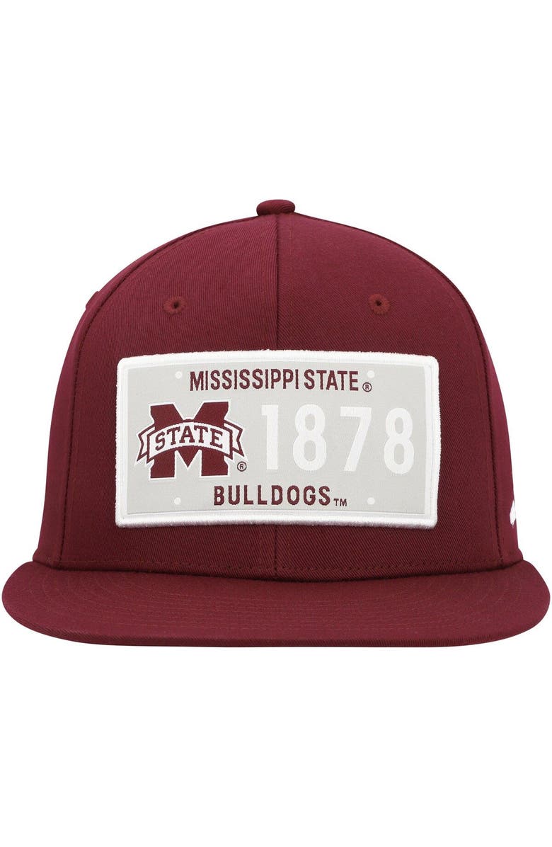 adidas Men's adidas Maroon Mississippi State Bulldogs Established Snapback Hat, Alternate, color, Maroon