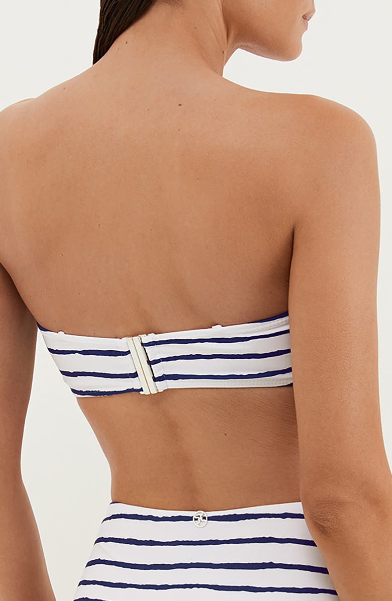 ViX Paula Hermanny Symphonie Sunny Bandeau Bikini Top, Alternate, color, White Multi