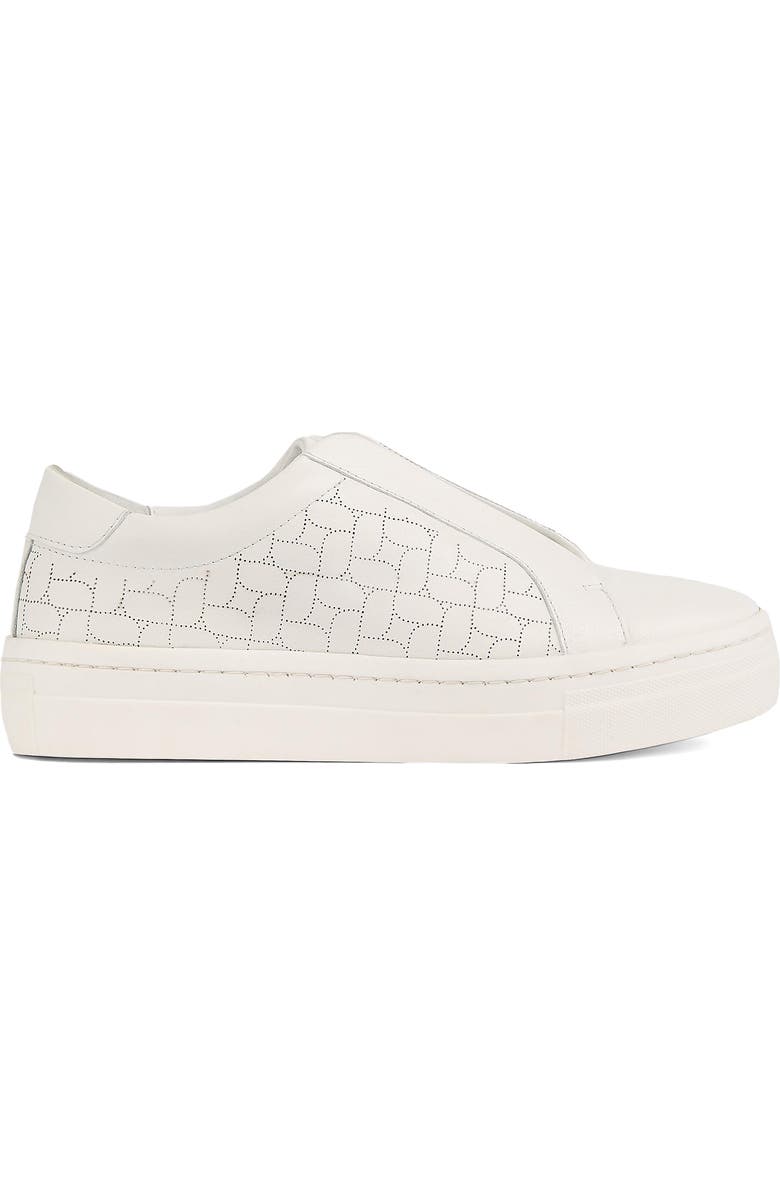 LK Bennett Joy Oloid Laser-Cut Sneaker, Alternate, color, Off White