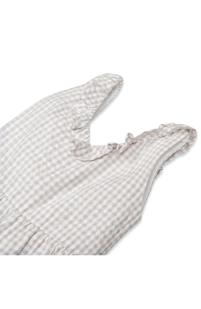 Hope & Henry Girls' Organic Ruffle Neck Jumpsuit, Kids, Alternate, color, 