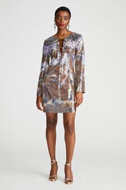 HALSTON Wynonna Dress In Sequin