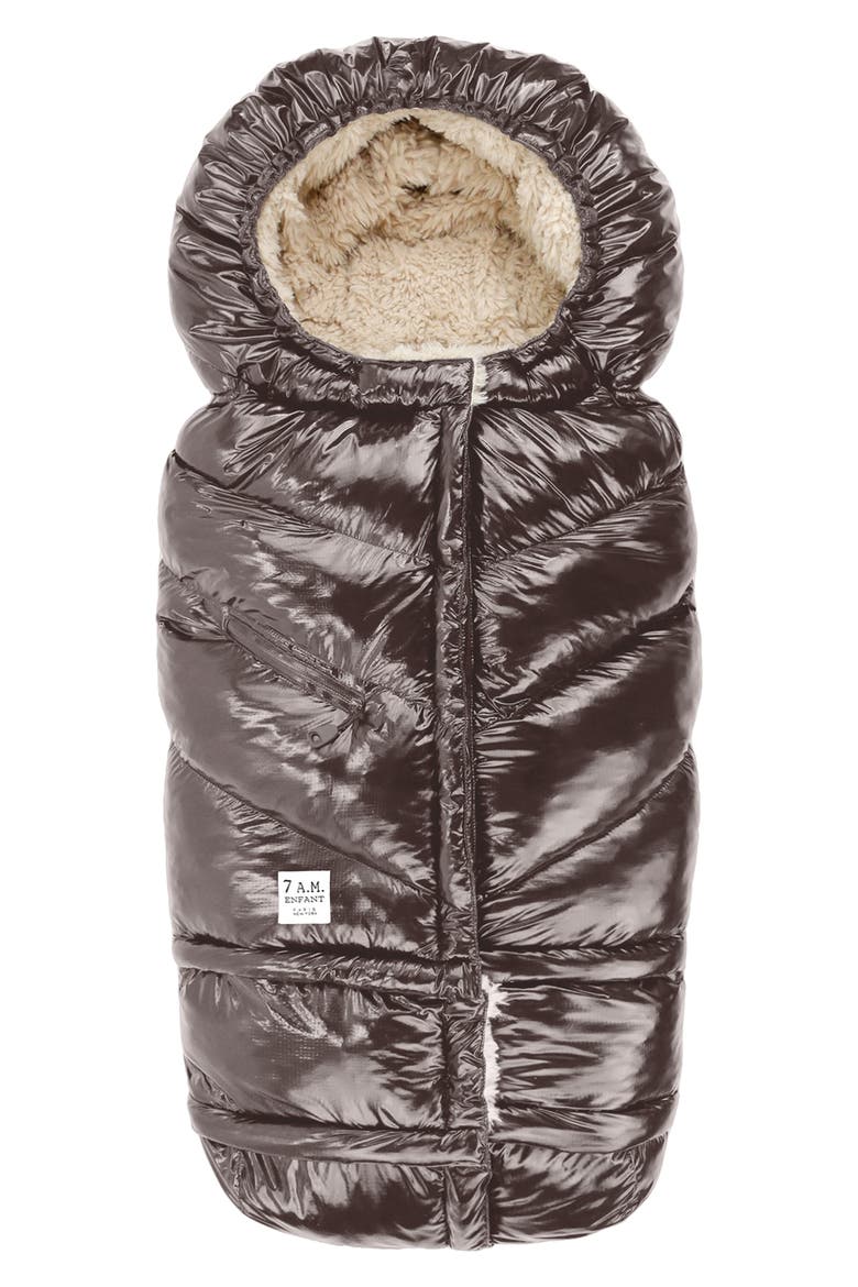 212 evolution® Polar Extendable Stroller & Car Seat Water Resistant Footmuff, Main, color, BROWN POLAR