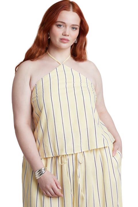 Linen Halter Top (Plus)