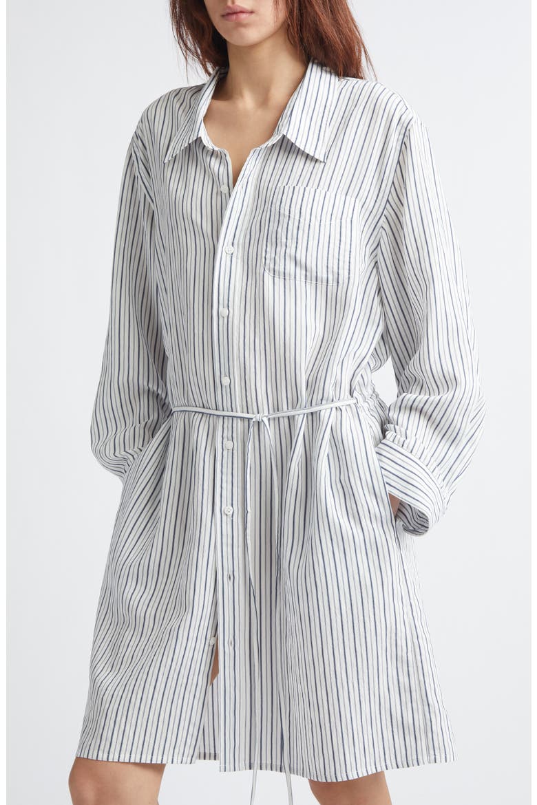 Stripe Drop Neck Shirtdress, Alternate, color, BLUE MULTI STRIPE