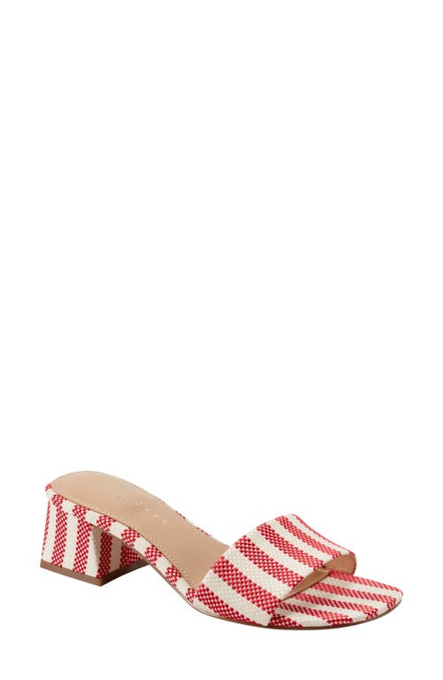 Marc Fisher Ltd Olysa Slide Sandal In Medium Red