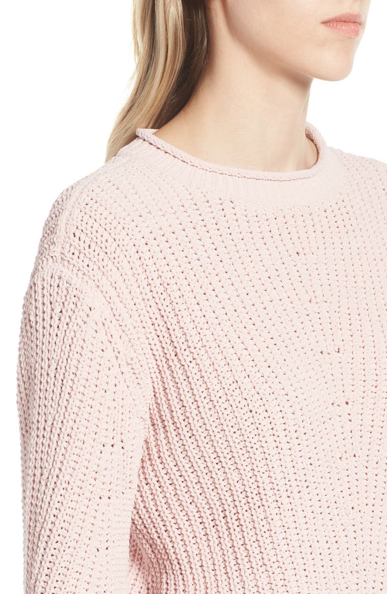 Caslon<sup>®</sup> Chenille Crewneck Sweater, Alternate, color,