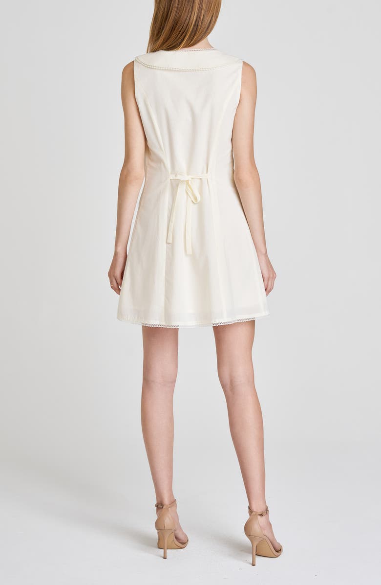 WAYF Poppy Cotton Minidress, Alternate, color, Cream