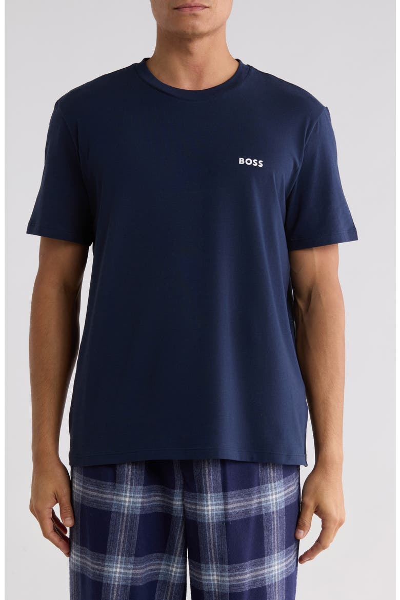 Joe Crewneck Pajama T-Shirt, Main, color, DK BU