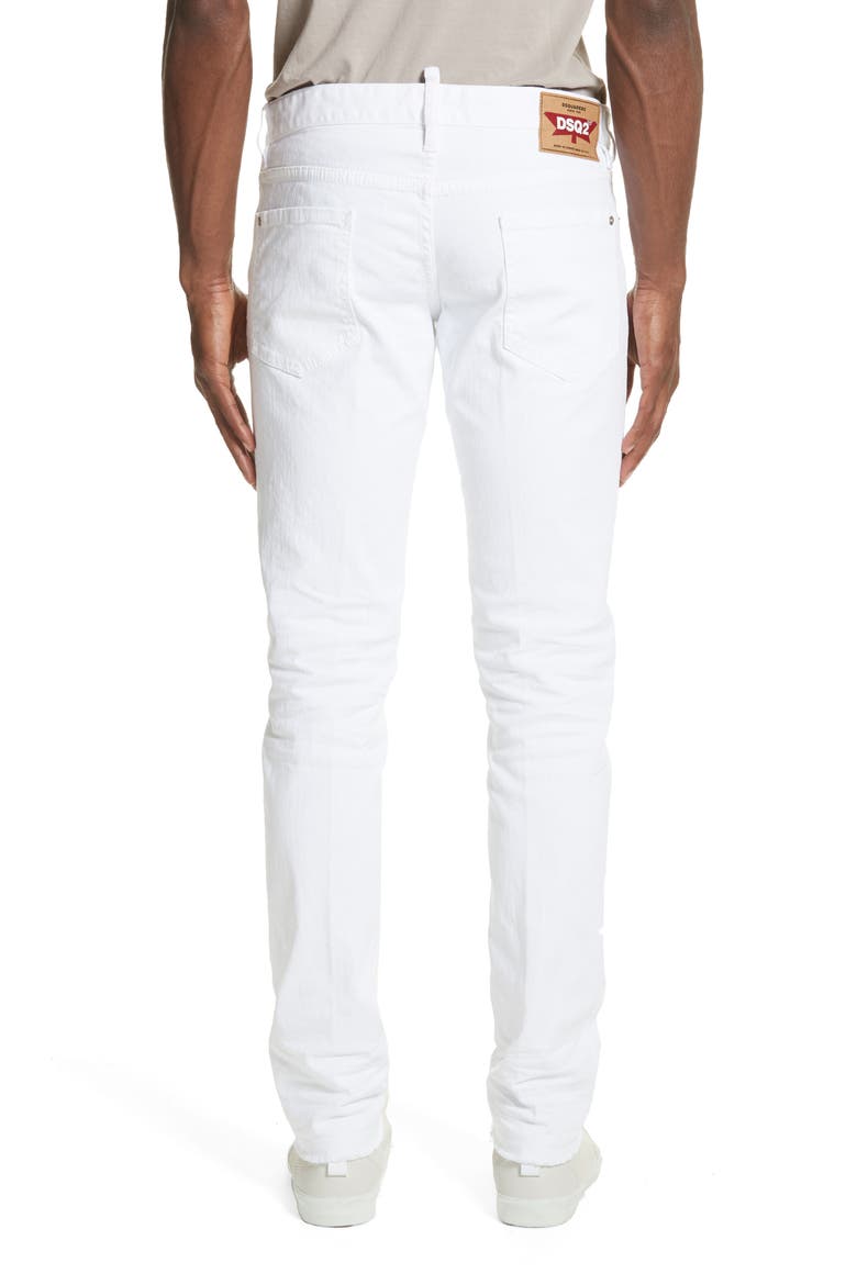 Slim Fit Jeans, Alternate, color, WHITE