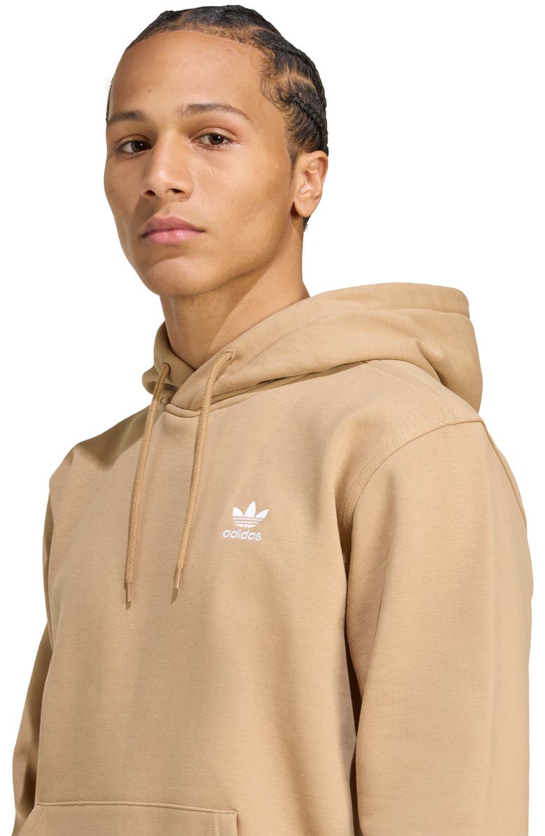 adidas Originals Trefoil Essentials Pullover Hoodie, Alternate, color, Cardbo