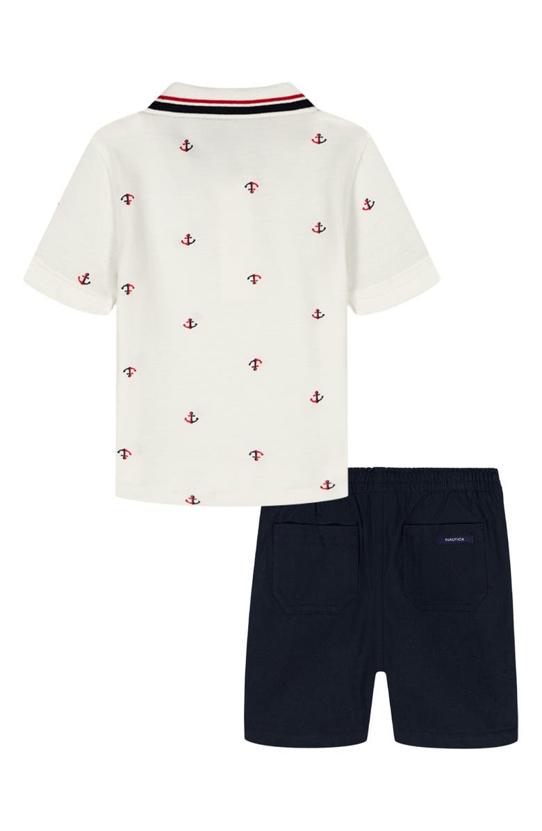 Nautica Kids' Polo & Shorts Set, Alternate, color, White