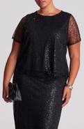 Estelle Zaya Sequin Layered Top