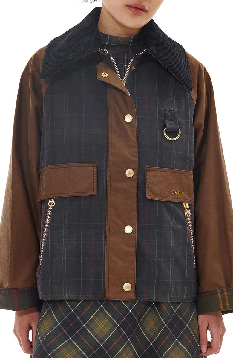 Barbour Premium Catton Waxed Cotton Jacket, Main, color, 