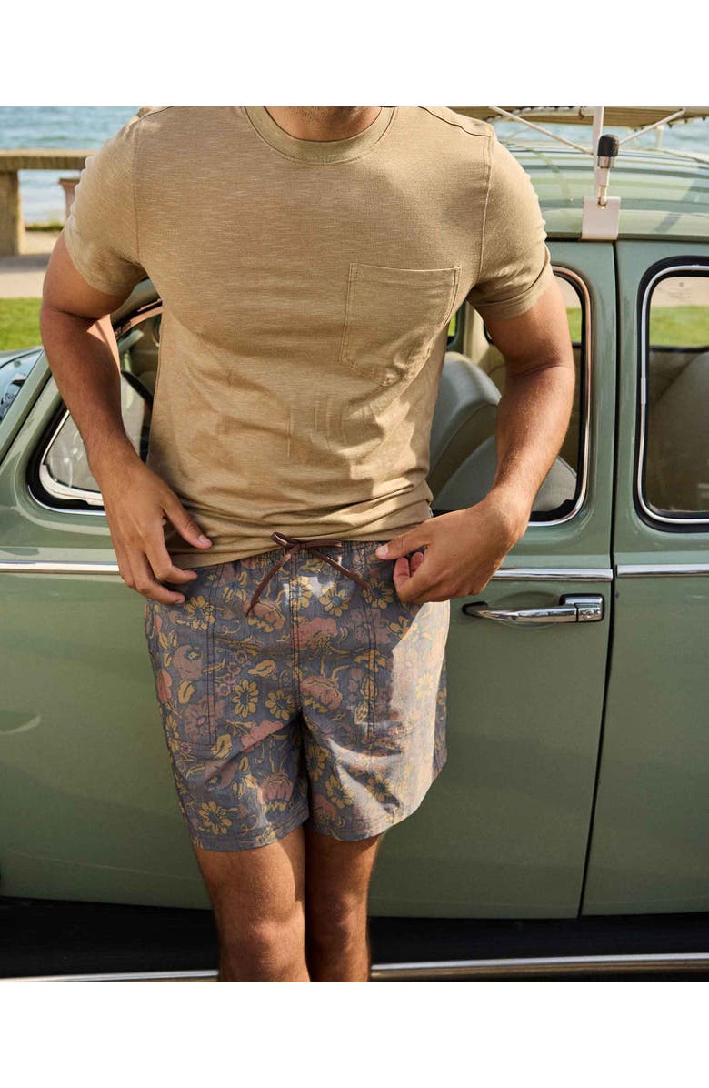 Toad & Co Men's Boundless Pull-On Short, Alternate, color, Chestnut Print