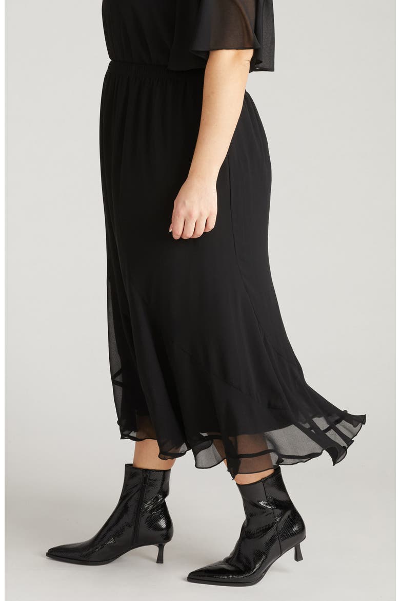 Navarate Maxi Skirt, Alternate, color, BLACK
