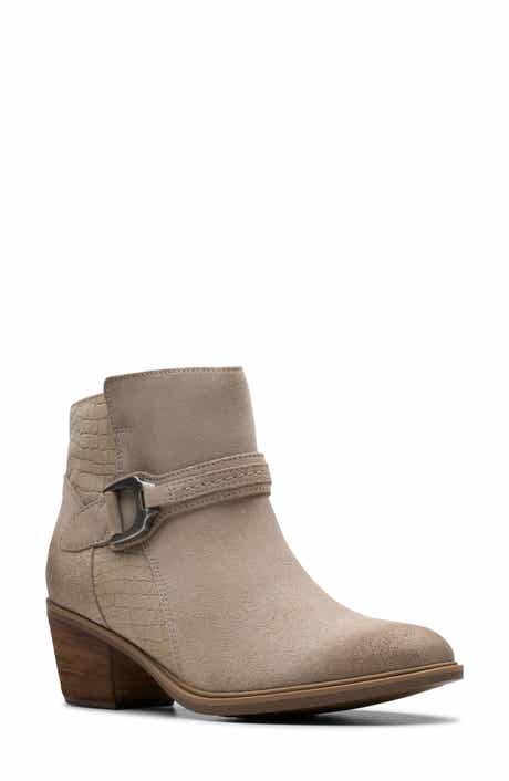 Clarks® Neva Buckle Bootie