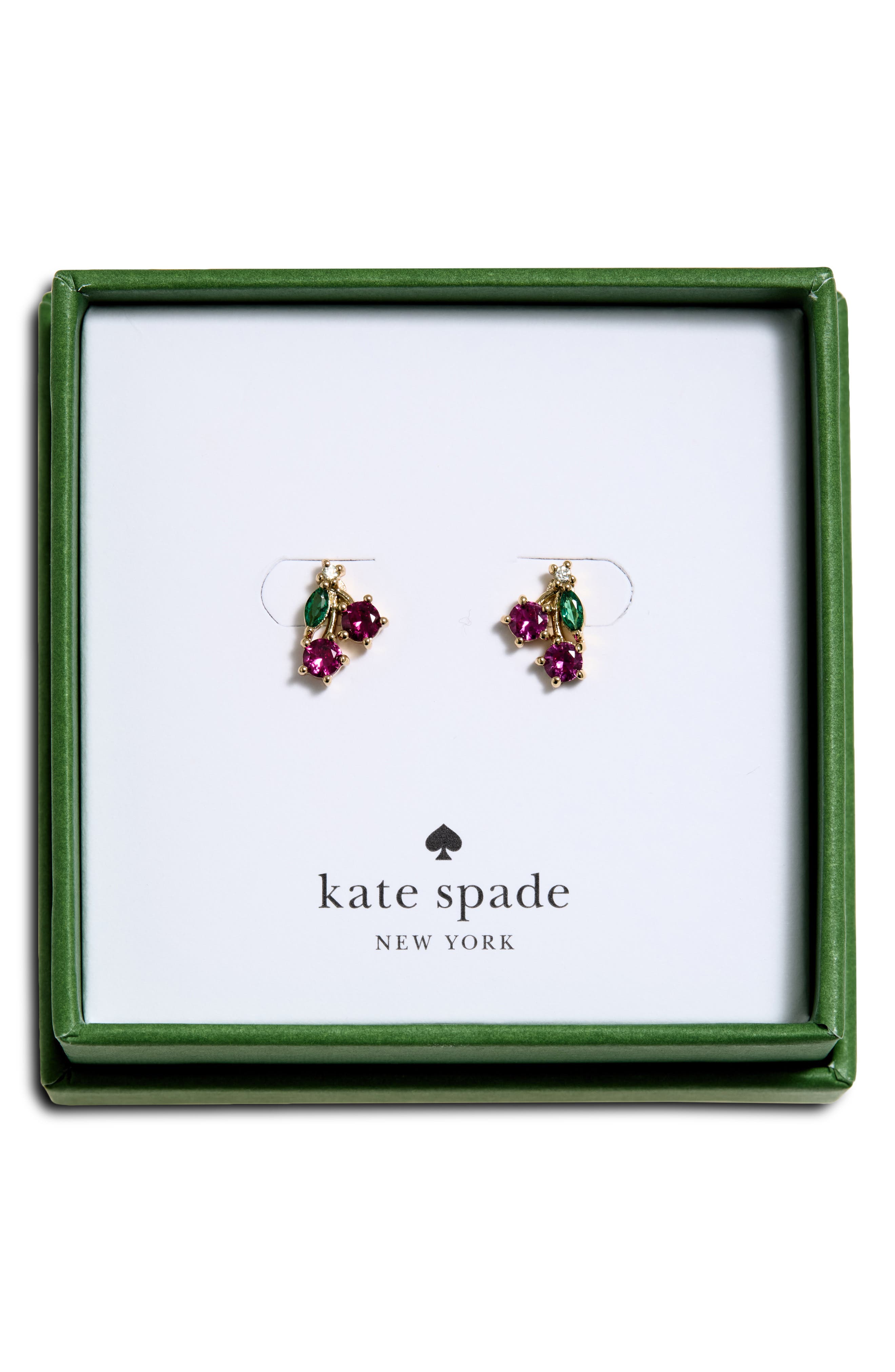 cherry stud earrings