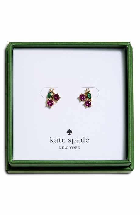 cherry stud earrings
