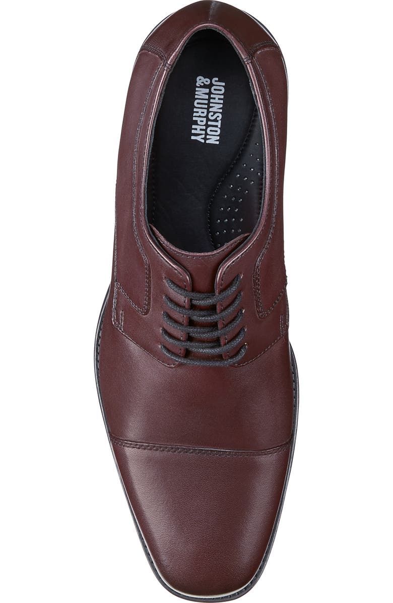 Johnston & Murphy Novick Cap Toe Derby - Wide Width Available, Alternate, color, Burgundy