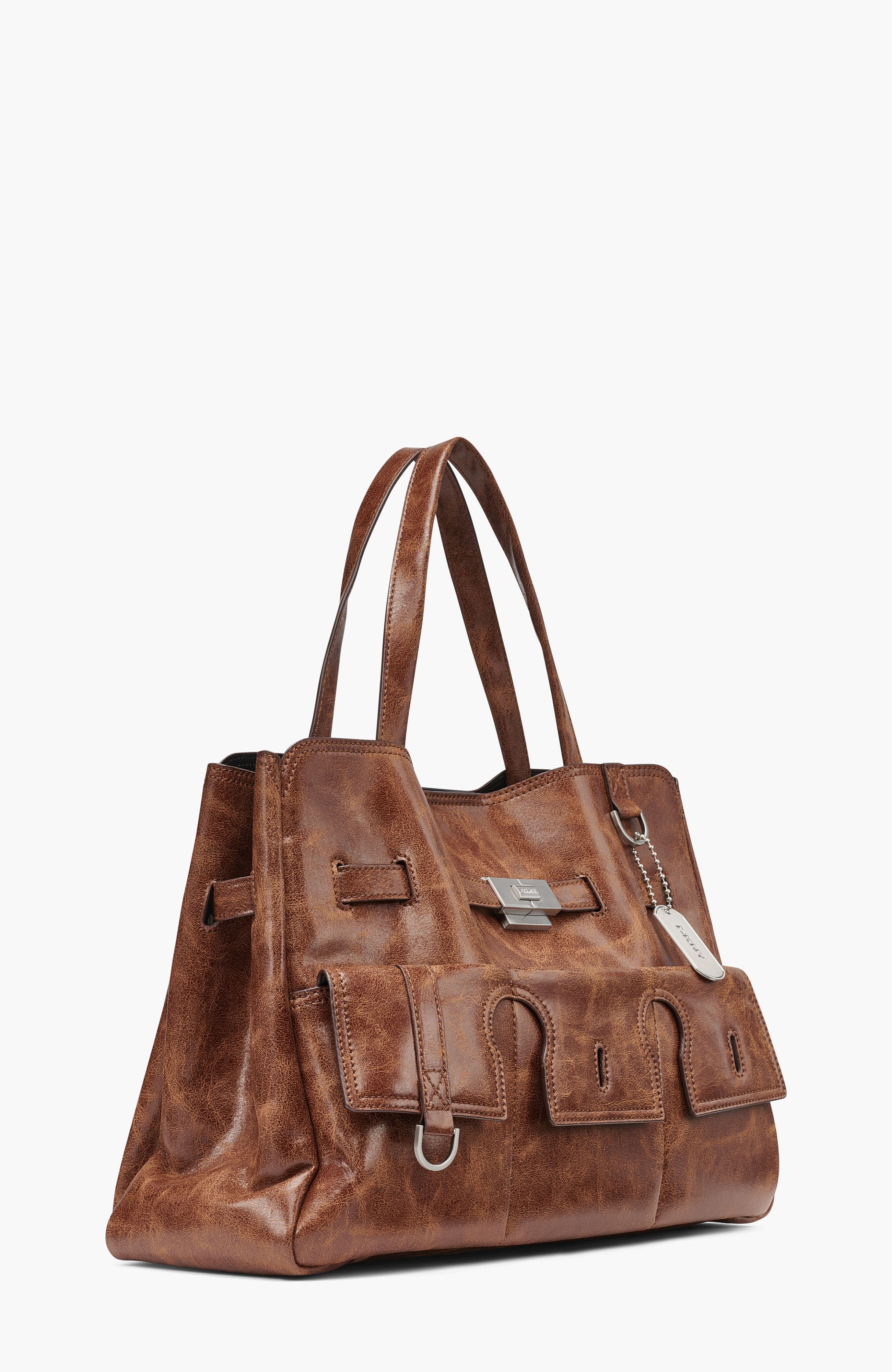 Bryar Large Satchel, Alternate, color, Walnut