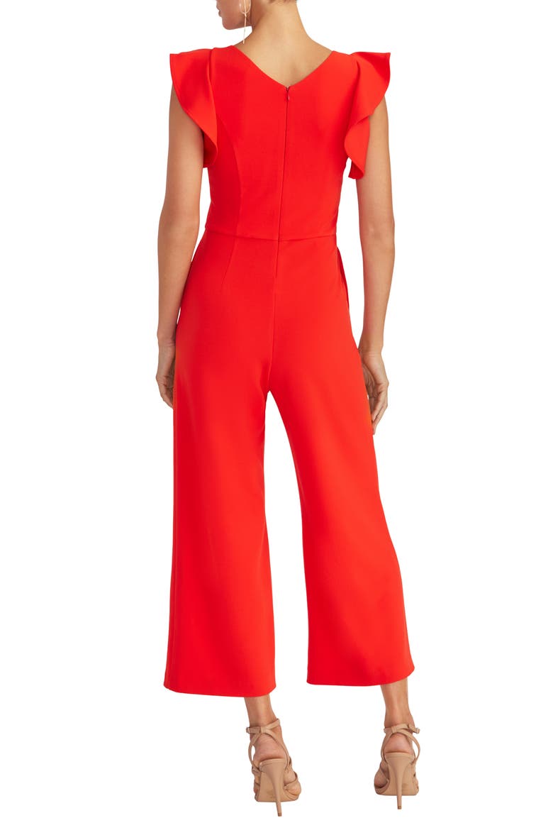 Bret Wrap Front Midi Dress, Alternate, color, RIO RED