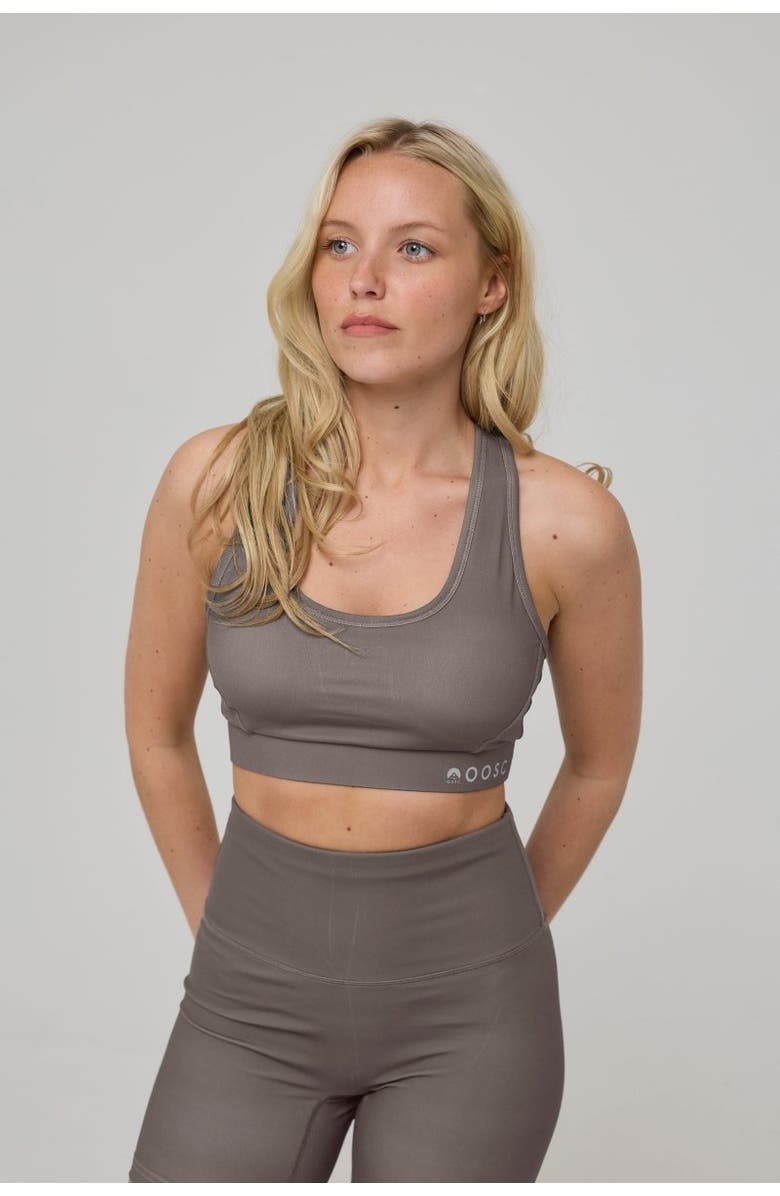 OOSC High Support Elite Crossback Sports Bra - Khaki, Alternate, color, Khaki