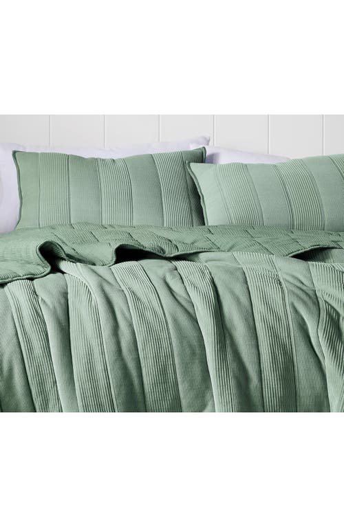 Martex Expression Teton Quilt Set In Green