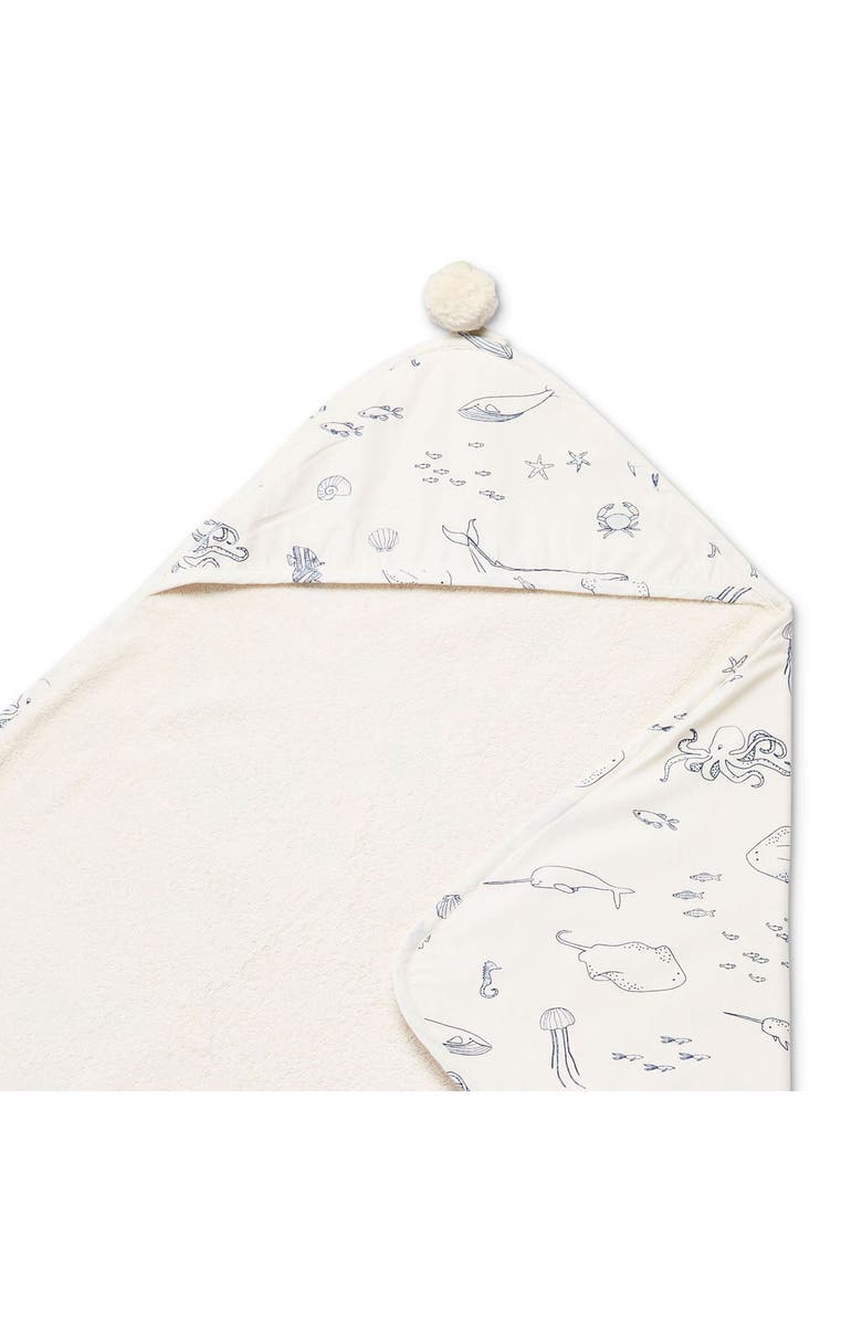 Pehr Organic Cotton Hooded Towel, Alternate, color, Life Aquatic