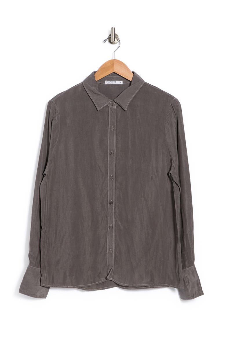 Stateside Cupro Blouse, Alternate, color, 