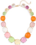 Kenneth Jay Lane Pastel Gemstone Necklace