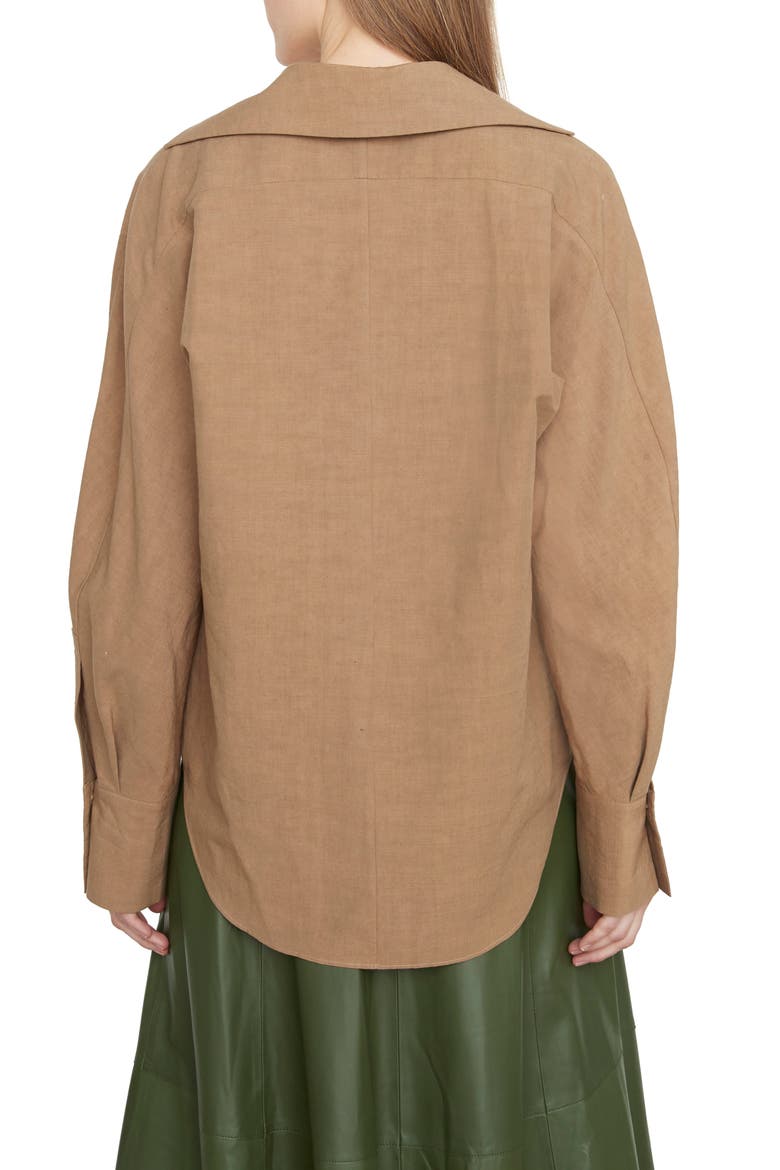 V-Neck Popover Blouse, Alternate, color, SANDSHELL