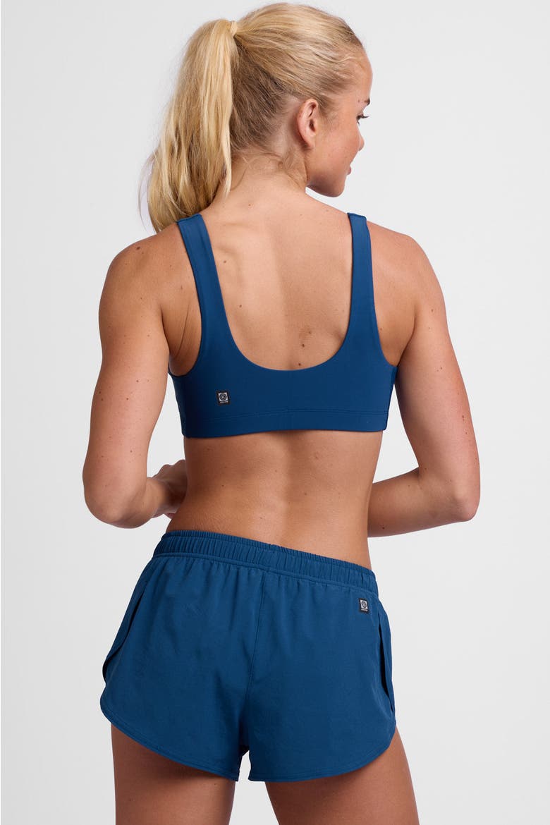 Lizzie Split Short, Alternate, color, Blue Flame