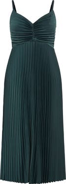 City Chic Ariana Pleated Sleeveless Dress