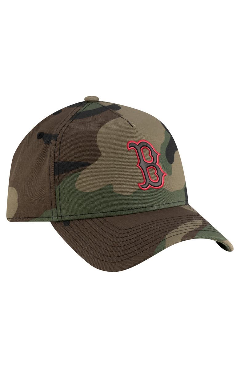 New Era Men's New Era Camo Boston Red Sox Woodland Team Pop 9FORTY A-Frame Adjustable Hat, Alternate, color, Camo
