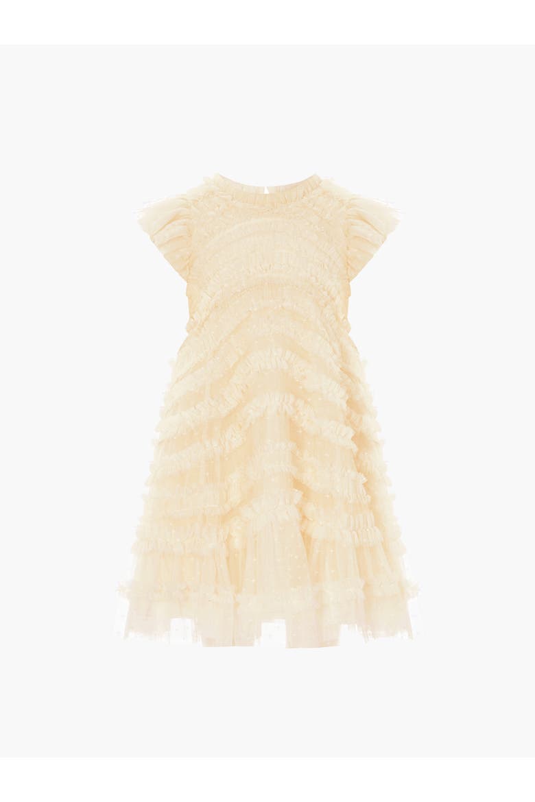 Amara Ruffle Sleeve Kids DressToddler, Little Kid, Big Kid, Alternate, color, Lemon Sorbet